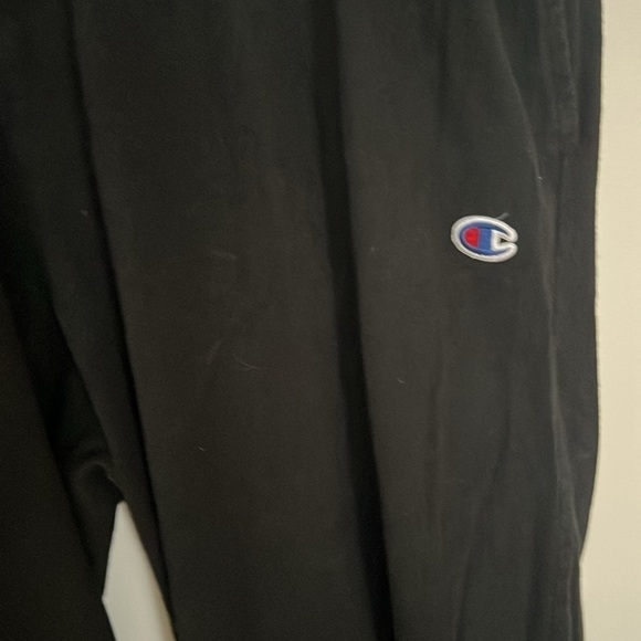 Champion Logo Lounge Pants Black Size Large elastic waist - Picture 3 of 6